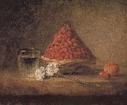 Jean Baptiste Simeon Chardin With wild strawberry basket oil painting reproduction